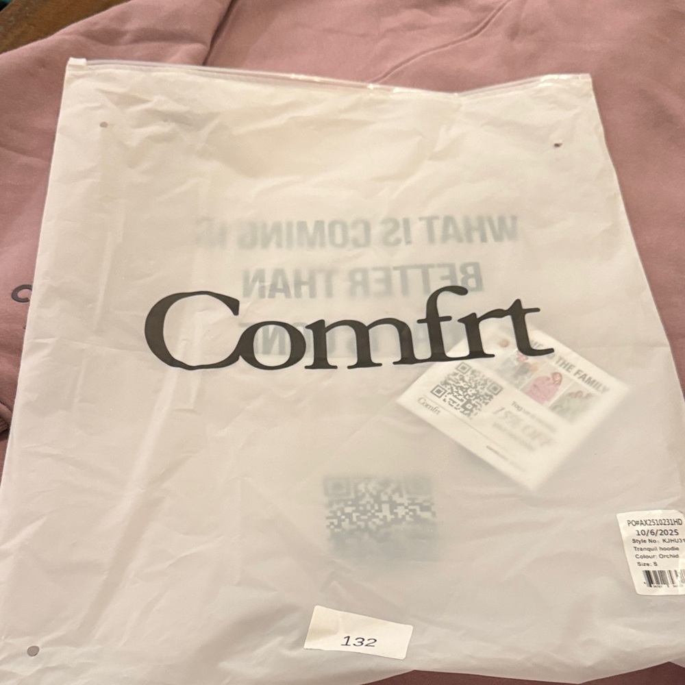 Comfrt Tranquil Hoodie Orchid size:Small - Picture 9 of 10
